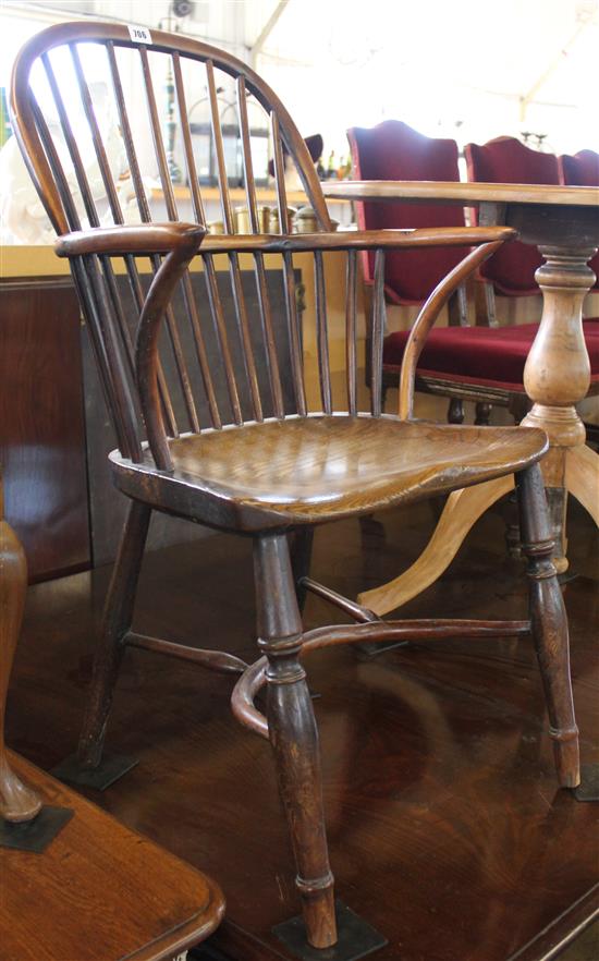 19C yew and elm Windsor chair